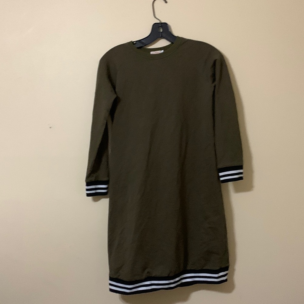 Girl’s Green Knee Length Dress